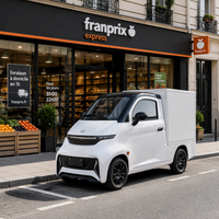 Mini camionnette électrique facile à stationner pour le transport de marchandises en ville, la livraison du dernier kilomètre, la logistique express