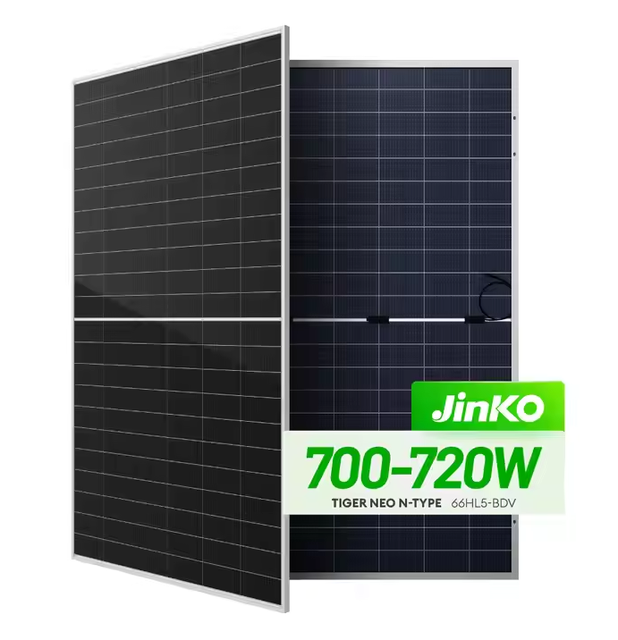 Jinko N-Type Bifacial Solar Panel 695w 700w 705w 710w 715w 720w 725w Double-Sided Panels