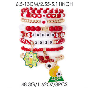 Lot de Bracelets Trophées de Football en Gros – Thème Coupe du Monde 2026 – Souvenir Sportif Multi-Pays pour les Fans - Product Image 3