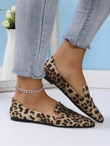 Nouvelles chaussures pour femmes, chaussures décontractées pour adultes, chaussures en toile à imprimé <span class=keywords><strong>léopard</strong></span> tendance, <span class=keywords><strong>baskets</strong></span> confortables, mocassins à enfiler - Product Image 6