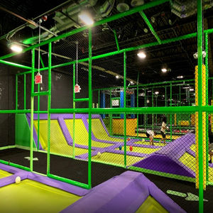 Parc <span class=keywords><strong>de</strong></span> trampoline intérieur Amusement pour le plaisir et le divertissement Aire <span class=keywords><strong>de</strong></span> jeux intérieure pour enfants avec parcours <span class=keywords><strong>de</strong></span> corde haute - Product Image 4