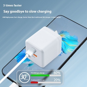 Adaptateur de charge rapide double <span class=keywords><strong>USB</strong></span> <span class=keywords><strong>standard</strong></span> australien 20W QC3.0 Compatible chargeur de téléphone portable tablette ventilateur casque universel Saa - Product Image 3