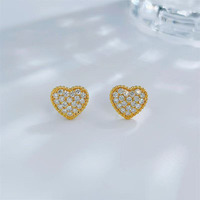 Boucles d'oreilles pendantes en or jaune 18 carats avec diamants de laboratoire, boucles d'oreilles pendantes tendance, boucles d'oreilles à dos plat, boucles d'oreilles en or