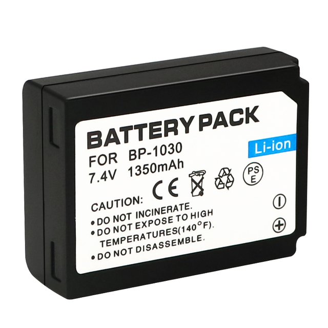 BP-1030 Replacement Li-ion Camera Battery 7.4V 1350mAh for Samsung NX1000 NX2000 NX300 NX500 Digital Mirrorless Camera