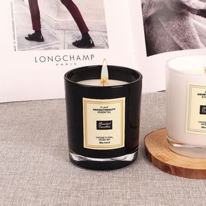 Bougie parfumée vintage florale, aromathérapie, cire de soja, 290g, pot en verre, 40h d'autonomie, forme cylindrique - Product Image 2