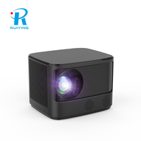 Proyector Portátil para el Hogar Ruiying H8, 450 Lúmenes, 100% Fuera del Eje, 1080P Full HD, Compatible con 4K, Android 2G+32G, WiFi Dual, Enfoque Automático