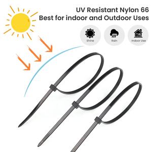 Attaches de câble en nylon à forte traction 100 pièces <span class=keywords><strong>Type</strong></span> autobloquant avec 80mm de longueur 2.5mm de largeur Nylon 6 - Product Image 4