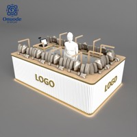 Maßgefertigter Schmuck- und Accessoires-Mall-Kiosk |   Luxus-Schmuck-Verkaufsstand |   LED-Display-Theke & Ladeneinrichtungen