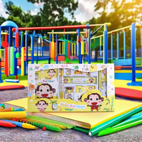 Vente directe d'usine en gros de fournitures scolaires pour enfants trousse à crayons ensemble de papeterie boîte-cadeau pour les élèves du primaire