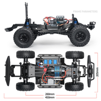 Voiture télécommandée RC à l'échelle 1:10 pour la route et le tout-terrain, avec télécommande 2,4G haute vitesse, portée de 50 m, prête à l'emploi, cadeau pour enfants