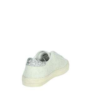 D.A.T.E. Baskets pour femmes W391-HL-HA-WH en daim blanc glacé avec talon à paillettes et semelle épaisse - Product Image 3