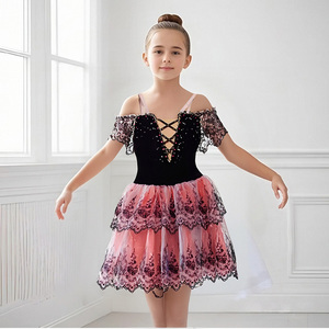 Women's Contemporary <strong>Ballroom</strong> <strong>Dance</strong> <strong>Dress</strong> for Children's Ballet Performance Wear - Product Image 5