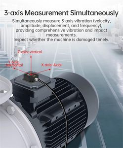 HH8BWL WTVB01-485 <strong>3</strong>-axis IP68 Modbus Vibration <strong>Sensor</strong> &amp; Analyzer (WTVB01-BT50) - Product Image 4