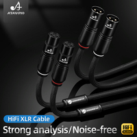 Câble audio micro XLR double en cuivre pur, XLR mâle XLR femelle pour système home cinéma HiFi, moniteur, projecteur
