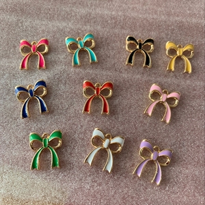 צבע אמייל אבץ סגסוגת קשת קסם DIY מתכת קשת קסם לצמידים קטן מתכת קשת קסמי תכשיטי חזיית אביזרי הלבשה תחתונה - Product Image 4