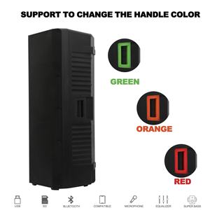 2000 Watt Professionelles Soundsystem mit Dualem 15-Zoll-Subwoofer, Aktives 2-Wege-Akku-DJ/PA-System, Karaoke mit TWS-Mikrofon, FM, Fernbedienung und Echo - Product Image 5