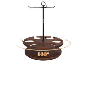 Stanley Water <b>Bottle</b> <b>Storage</b> <b>Rack</b> 360 Rotating Wooden Stand For Beverage Cups And Travel Mugs - Product Image 5