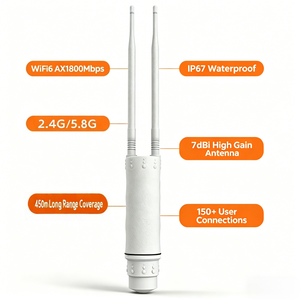 Excellent routeur Wi-Fi extérieur double bande intelligent AX1800 Wi-Fi 6 haute puissance compatible Starlink pour pont sans fil et point d'accès - Product Image 5