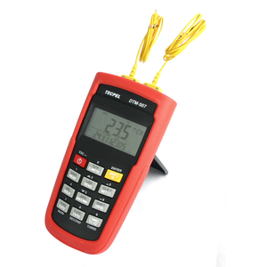 Termómetro de Termopar Portátil de Doble Canal TECPEL DTM-507, Resolución de 0.1°C, Registrador de Datos de 1024 Puntos, ISO9001 - Product Image 1