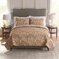 Ensemble de literie housse de couette en microfibre de luxe bonne sensation de main Twin/Full/Queen/King Size Beige clair imprimé hôtel 5 étoiles Polyester