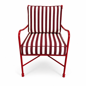 Sedia da <span class=keywords><strong>Giardino</strong></span> Moderna <span class=keywords><strong>in</strong></span> Acciaio Inossidabile, Poltrona da Esterno con Cuscino Impermeabile, Sedia <span class=keywords><strong>in</strong></span> Metallo Rossa <span class=keywords><strong>per</strong></span> Villa e Hotel - Product Image 2