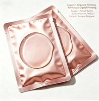 Sachet d'emballage pour masque facial refermable en PET, VMPET, PE, thermosoudé sur trois côtés