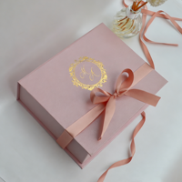 Boîtes personnalisées en or rose avec logo, impression sur carton, emballage de luxe, boîte cadeau, emballage pour cheveux, boîtes pour perruques