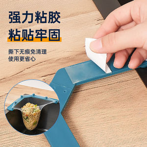 Disposable Triangular <b>Sink</b> Drain <b>Basket</b> For <b>Kitchen</b> Waste Food <b>Drainer</b> Plastic With Clip Design - Product Image 2