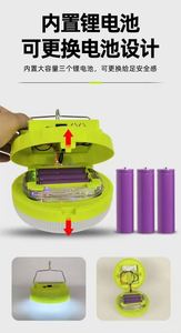 Lampe d'urgence solaire à LED pour le camping en plein air, indice de protection IP65, ampoule fonctionnant sur batterie - Product Image 2
