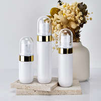 Flacon pulvérisateur cosmétique en plastique très vendu, 40 ml, 60 ml, 80 ml, en PET, avec bouchon rond, pour toner, brume faciale, brume capillaire