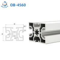Profilés en aluminium européens à rainures en T 4545, robustes, pour ligne d'assemblage, découpe sur mesure, profilés en aluminium anodisé 6063 T3-T8