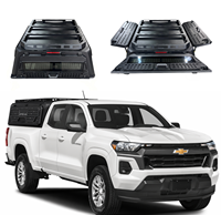 Cubierta Plegable de Acero Galvanizado y Aleación de Aluminio para Camioneta, 3 Puertas, para Chevrolet Colorado, Impermeable, con Cerradura, Sin Perforación