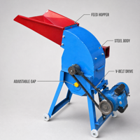 Broyeur de grains pour aliments de volaille, modèle 330, 3KW, moulin à marteaux électrique en acier inoxydable, 100KG/H, multifonctionnel