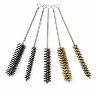 Ensemble de brosses tubulaires torsadées en acier inoxydable et laiton sur mesure pour le nettoyage et le polissage de tuyaux industriels