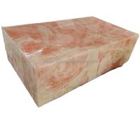 Socle en Onyx Rose Personnalisé Meubles en Marbre Table Basse en Marbre pour Décor de Salon Socle en Marbre Table d'Appoint en Onyx