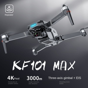 <span class=keywords><strong>KF101</strong></span> <span class=keywords><strong>MAX</strong></span> 4K GPS Drone Caméra Débutant À Distance UAV EIS Trois Axes Gimbal LED Brushless Visuel Évitement D'obstacles 3km Image - Product Image 2