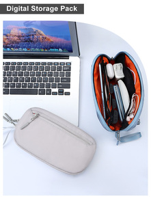 Borsa Organizer per Accessori Digitali, Custodia per <span class=keywords><strong>Telefono</strong></span>/Auricolari/Cuffie, Borsa Portaoggetti per Mouse, Cavi Dati e Caricabatterie - Product Image 2