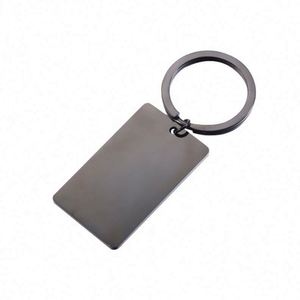 Llavero de Acero Inoxidable con Acabado Espejo, Placa en Blanco para Grabar, Regalo para Mujer, Texto Personalizado, Logotipo, Código QR, Código de Barras - Product Image 2