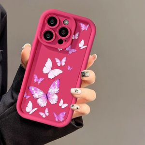 เคสสำหรับ iPhone 17 Pro Max ดีไซน์ลายผีเสื้อสีม่วงด้านแบบพรีเมียม ตัดเย็บอย่างแม่นยำ ปกป้องเต็มรูปแบบ กันกระแทก - Product Image 3