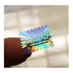 Autocollant en PVC découpé à la forme, imperméable, en PET et PP, logo personnalisé, autocollant permanent pour aliments, médicaments, bougies, hologramme, boîte, estampage à chaud - Product Image 2