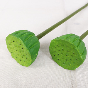 Nuovo Design artificiale loto composizioni floreali <span class=keywords><strong>in</strong></span> lattice foglia di loto Seedpod Premium ninfea per la decorazione di nozze a casa - Product Image 2