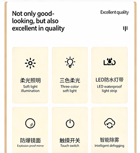 Espejo LED de Cuerpo Entero Personalizado |   Espejo de Baño Ovalado/de Pista de Carreras para Montar en la Pared, para Barberías, Salones y Decoración de Muebles de Belleza - Product Image 6