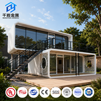 Vente directe usine : Maison conteneur Apple Cabin 20ft 40ft, Résidence préfabriquée, Villa mobile, Hôtel moderne à structure robuste