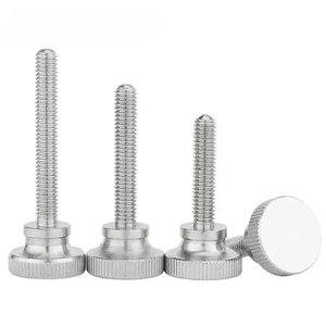 304 acier inoxydable pouce rideau mur verre vis <span class=keywords><strong>de</strong></span> verrouillage GB834 M2 M3 M4 M5 M6 moleté étape haute tête main serrer ajuster vis - Product Image 2