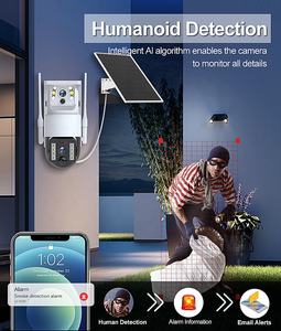 Cámara Solar de 8mp 4K, lente Dual de seguridad, Wifi/ranura para tarjeta Sim 4G, Ptz 360, cámara Cctv, cámara web, visión nocturna, reflector, cámara <span class=keywords><strong>V380</strong></span> - Product Image 4