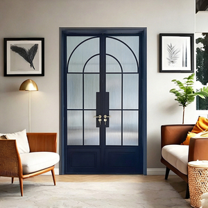 Grandes portes d'entrée battantes en aluminium sur mesure, de luxe, à rupture de pont thermique, double vitrage, insonorisées et sécurisées - Product Image 5