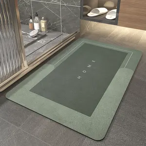 Wholesale Custom Bathroom Anti Slip Absorb Bath Mat Quick Drying Super Absorbent Diomate Bath Mat