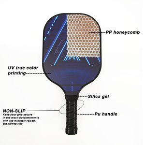 Pagaie de Pickleball thermoformée en fibre de carbone T700 de marque DKS de haute qualité avec poignée de coussin confortable <span class=keywords><strong>Graphite</strong></span> 220G10G imprimé UV - Product Image 5