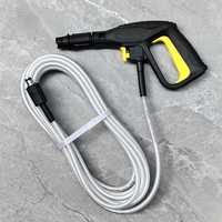 Pistol Pembersih HVLP Tanpa Kabel 48VF Baterai Ganda 10 Sel Pompa Turbo Portabel Perlengkapan Kotak Perkakas Industri 435psi Cuci Mobil Lantai Teras