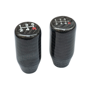 ידית הילוכים ידנית מסיבי פחמן אמיתי <span class=keywords><strong>5</strong></span> הילוכים 6 הילוכים ידית הילוכים אוניברסלית לרכב עם מתאמי הברגה M8-M12 מבריק/מט - Product Image 1